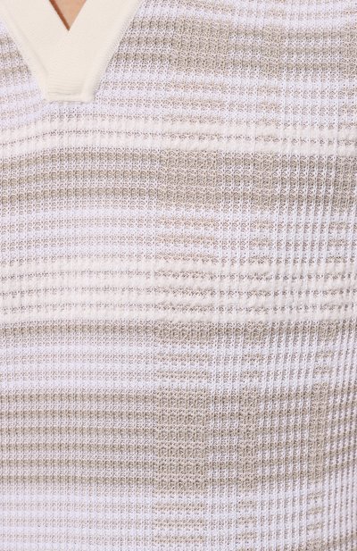 Поло из хлопка и шелка ZEGNA, арт. UDF63A7/C32, фото 5