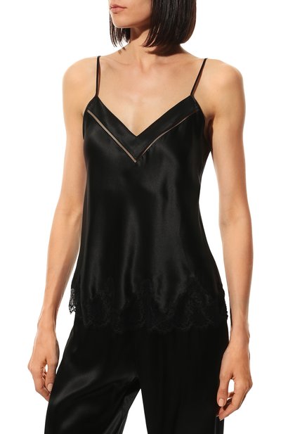 Шелковая пижама SIMONE PERELE черного цвета по цене 46000 руб., арт. 17F900-15B660, фото 3 Шелковая пижама SIMONE PERELE, арт. 17F900-15B660, фото 3