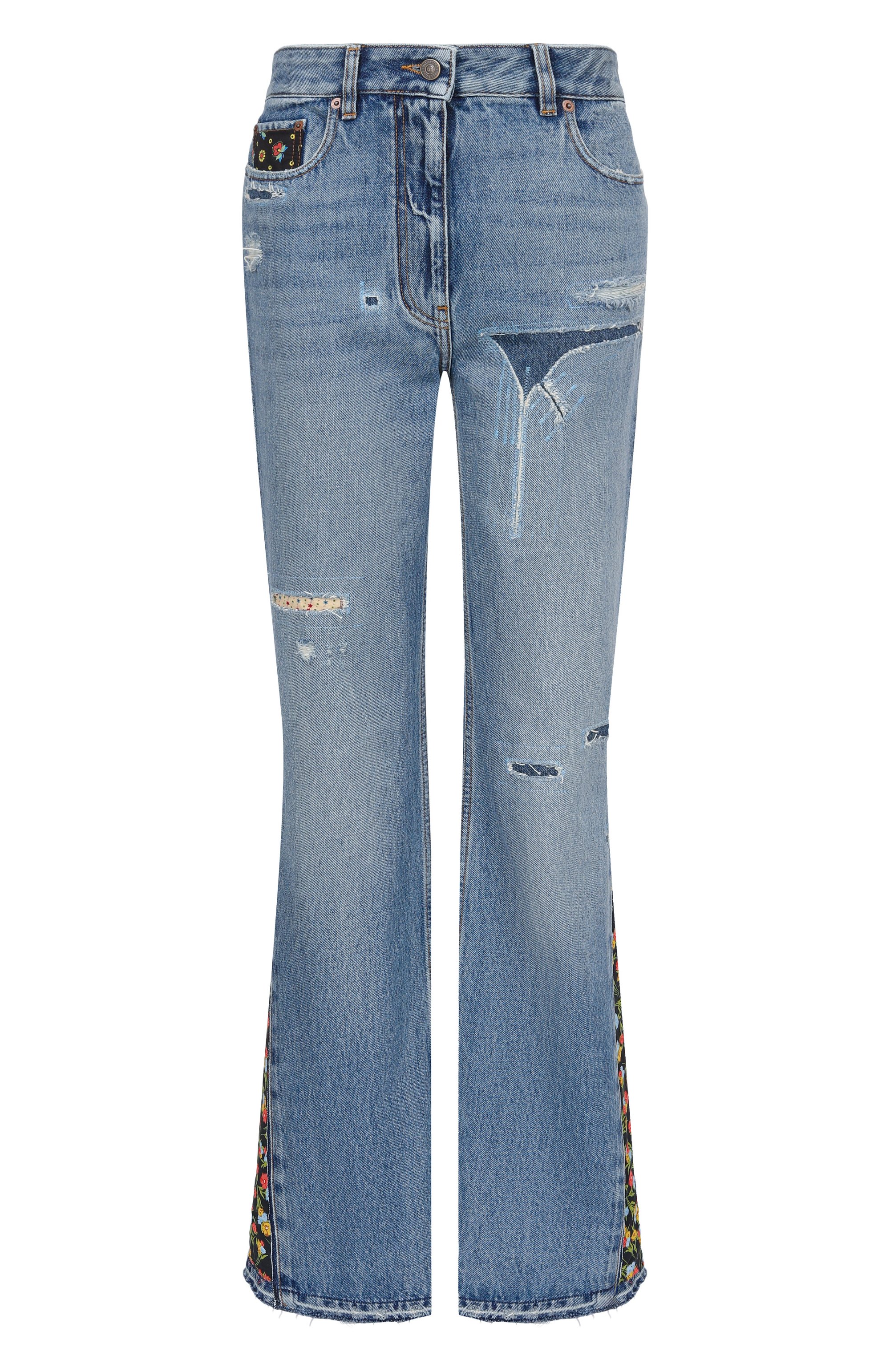 Джинсы VALENTINO синего цвета по цене 228500 руб., арт. 8B3DD21X/9YB, фото 1 Джинсы VALENTINO, арт. 8B3DD21X/9YB, фото 1