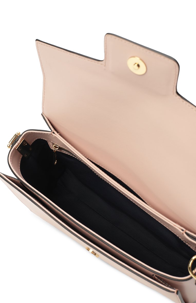 Женская сумка angèle medium LANCEL светло-розового цвета, арт. A13149 | Фото 5 (Драгоценные камни: Проставлено; Размер: medium; Ремень/цепочка: На ремешке; Материал сплава: Проставлено; Материал: Натуральная кожа)