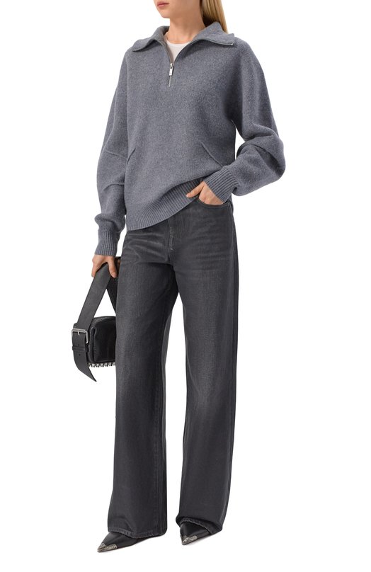 Шерстяной свитер Helmut Lang P07HW703 Серый  P07HW703 Фото 2