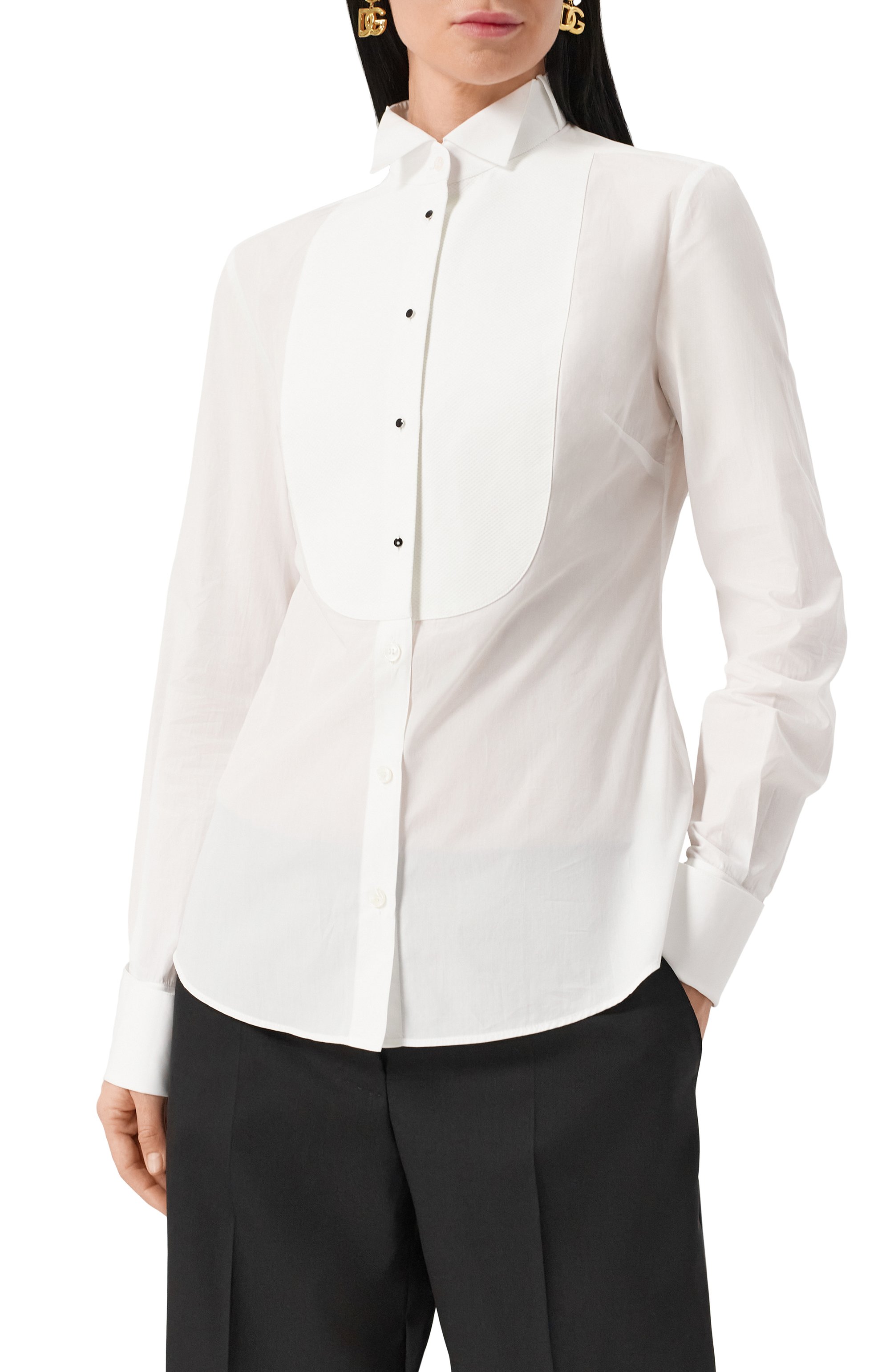 Хлопковая рубашка DOLCE & GABBANA, арт. F5S88T/GDCPJ, фото 3