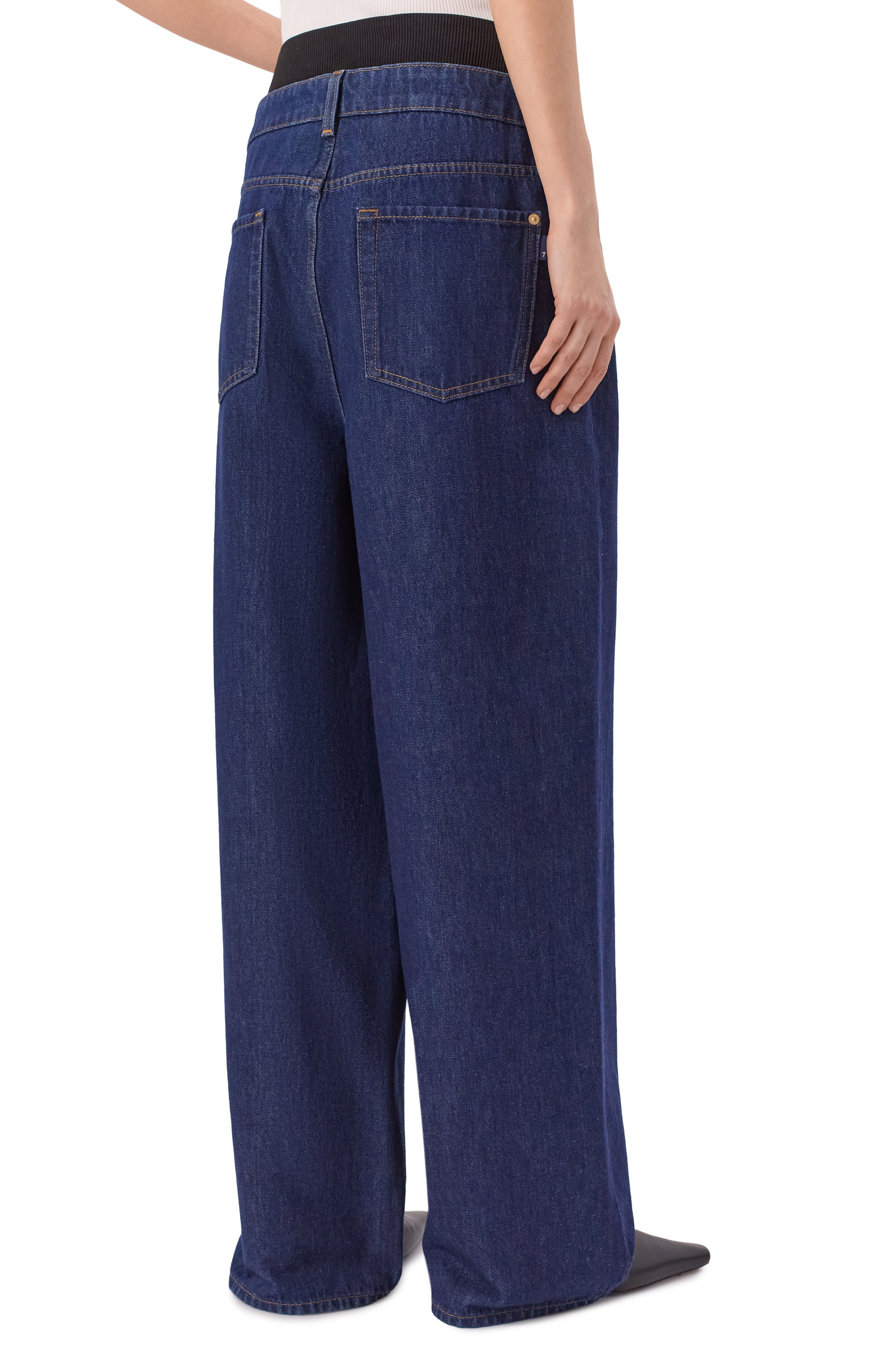 Джинсы banded slouchy wide 7 FOR ALL MANKIND, арт. 7U4T0E52-1ZI, фото 4