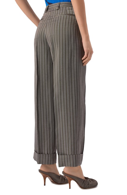 Брюки из вискозы Dries Van Noten 130904/3067 Серый  130904/3067 Фото 4