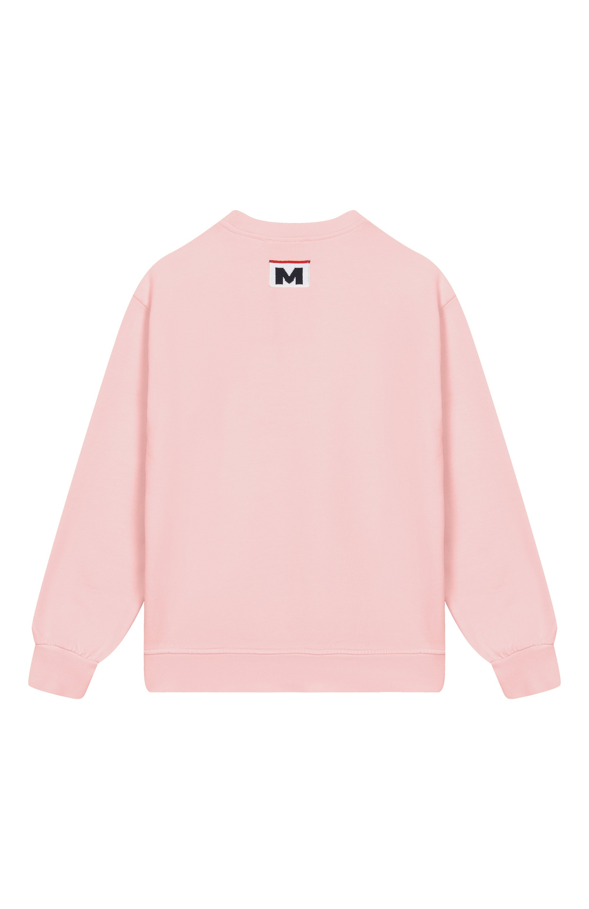 Хлопковый свитшот MSGM KIDS светло-розового цвета по цене 14150 руб., арт. S6MSJUSW053, фото 2 Хлопковый свитшот MSGM KIDS, арт. S6MSJUSW053, фото 2