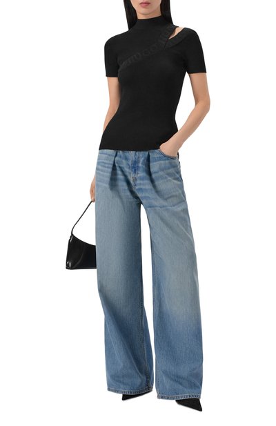 Топ из вискозы HUGO черного цвета по цене 21450 руб., арт. 50500764, фото 2 Топ из вискозы HUGO, арт. 50500764, фото 2