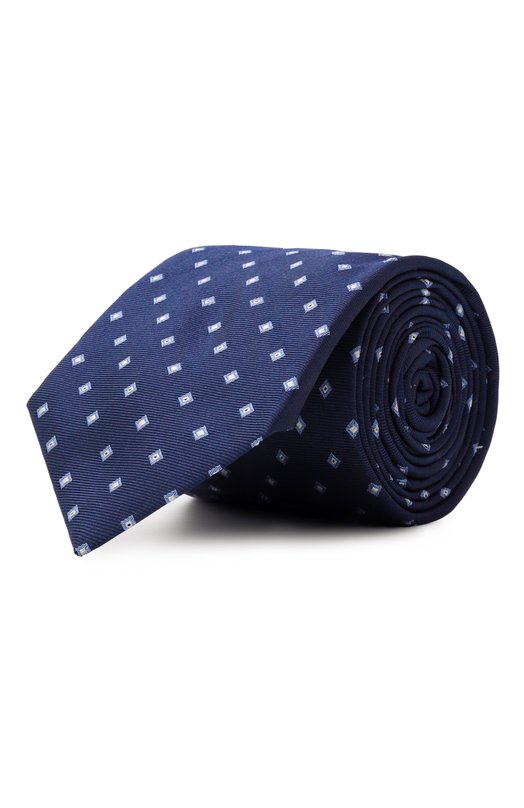 Шелковый галстук Corneliani 26U302-2620309 Синий 26U302-2620309