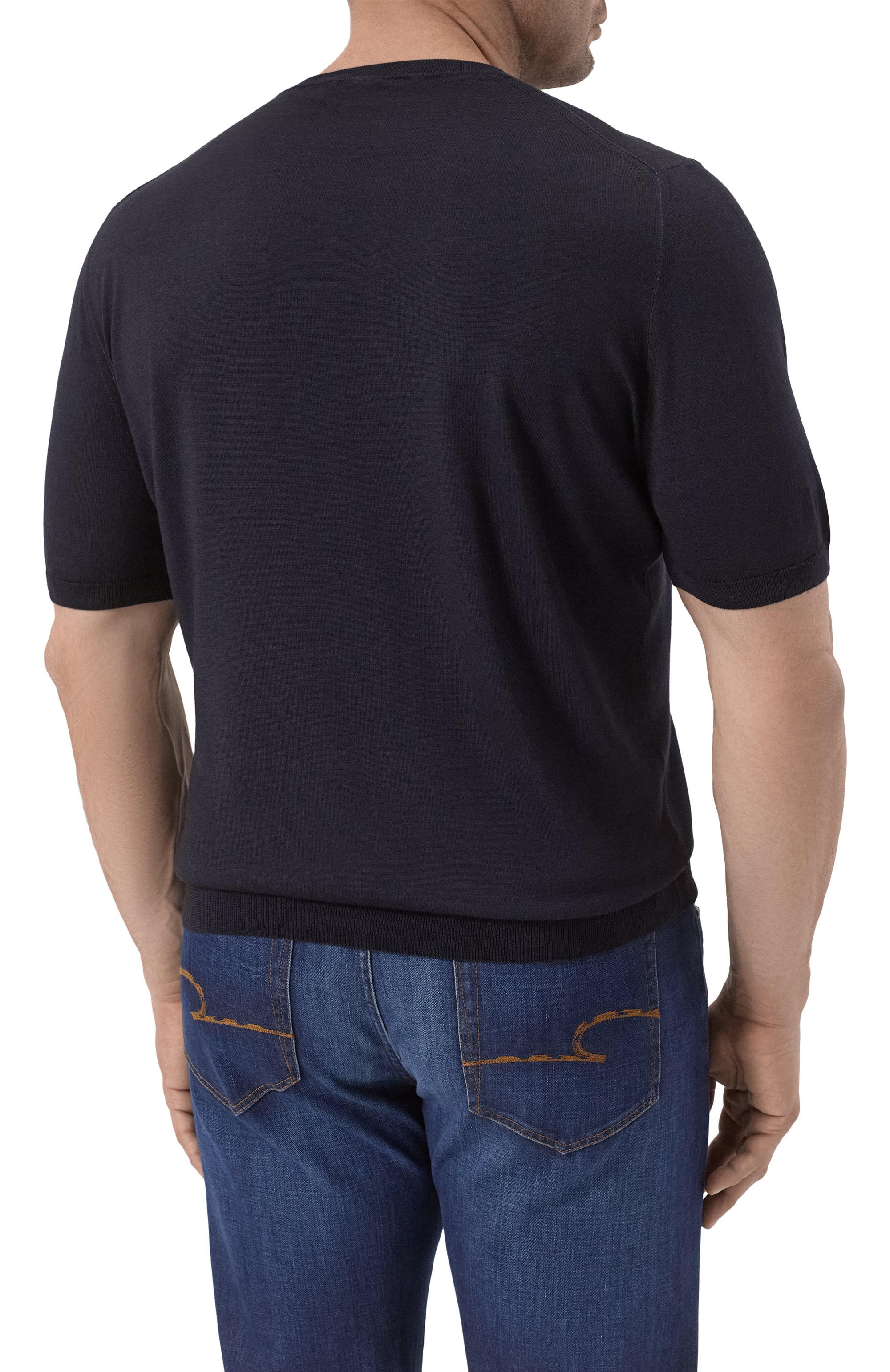 Джемпер из шерсти и шелка CANALI, арт. C0714B/MX01165, фото 4