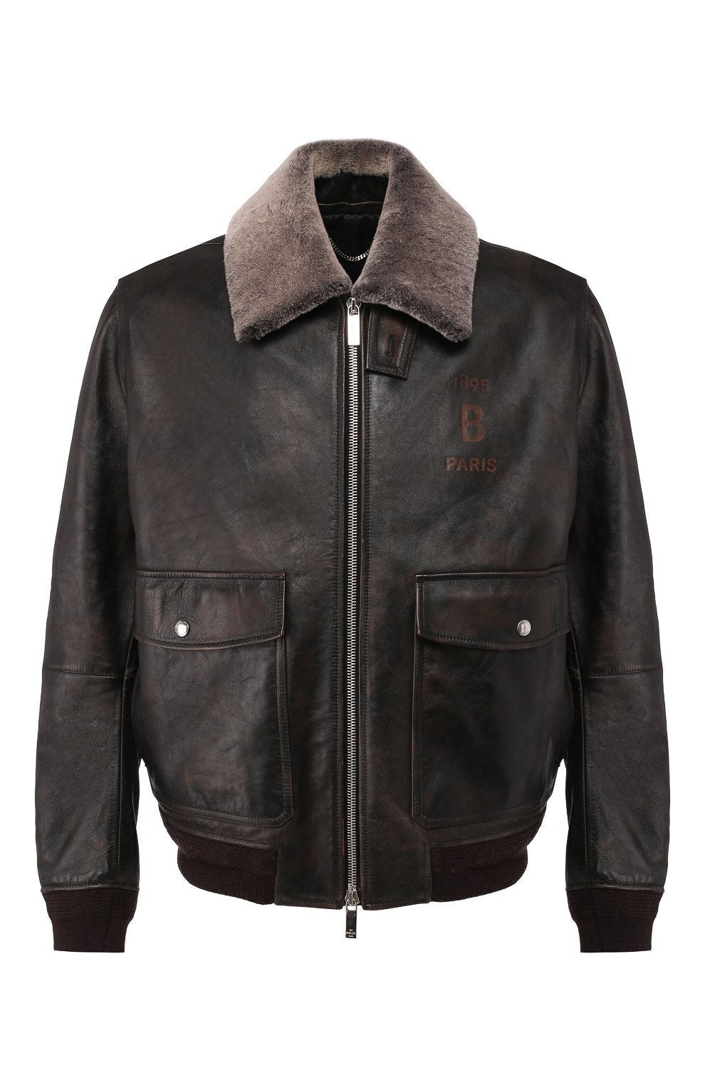 Кожаный бомбер с меховой отделкой BERLUTI коричневого цвета по цене 548500 руб., арт. R16LBL53-001, фото 1 Кожаный бомбер с меховой отделкой BERLUTI, арт. R16LBL53-001, фото 1