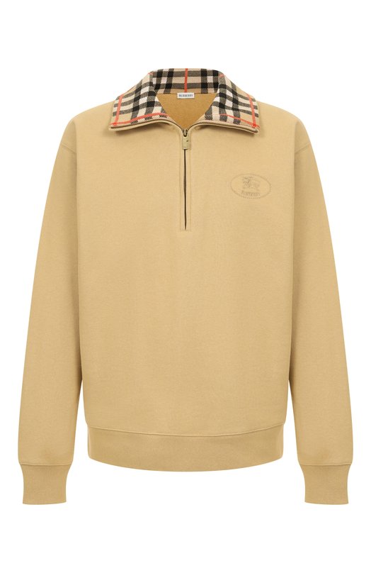 Хлопковый анорак Burberry 8110589 Бежевый 8110589