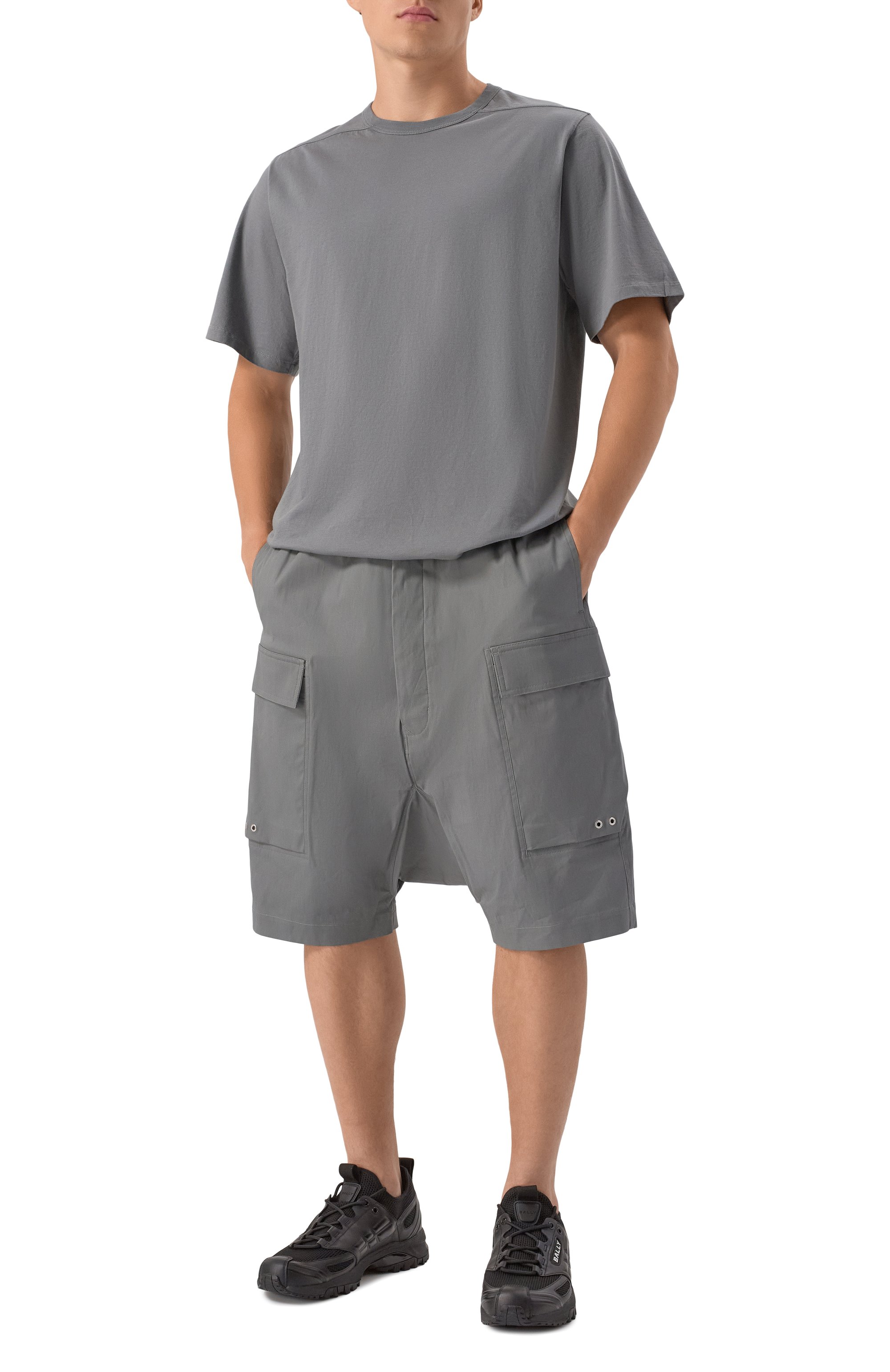 Хлопковые шорты RICK OWENS, арт. RU02E1389/TE, фото 2