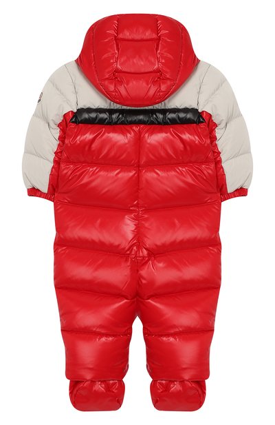 Пуховый комбинезон на молнии с капюшоном MONCLER ENFANT, арт. D2-951-14360-85-68950/3M-18M, фото 2