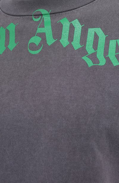 Хлопковая футболка PALM ANGELS, арт. PMAA001R21JER0081055, фото 5