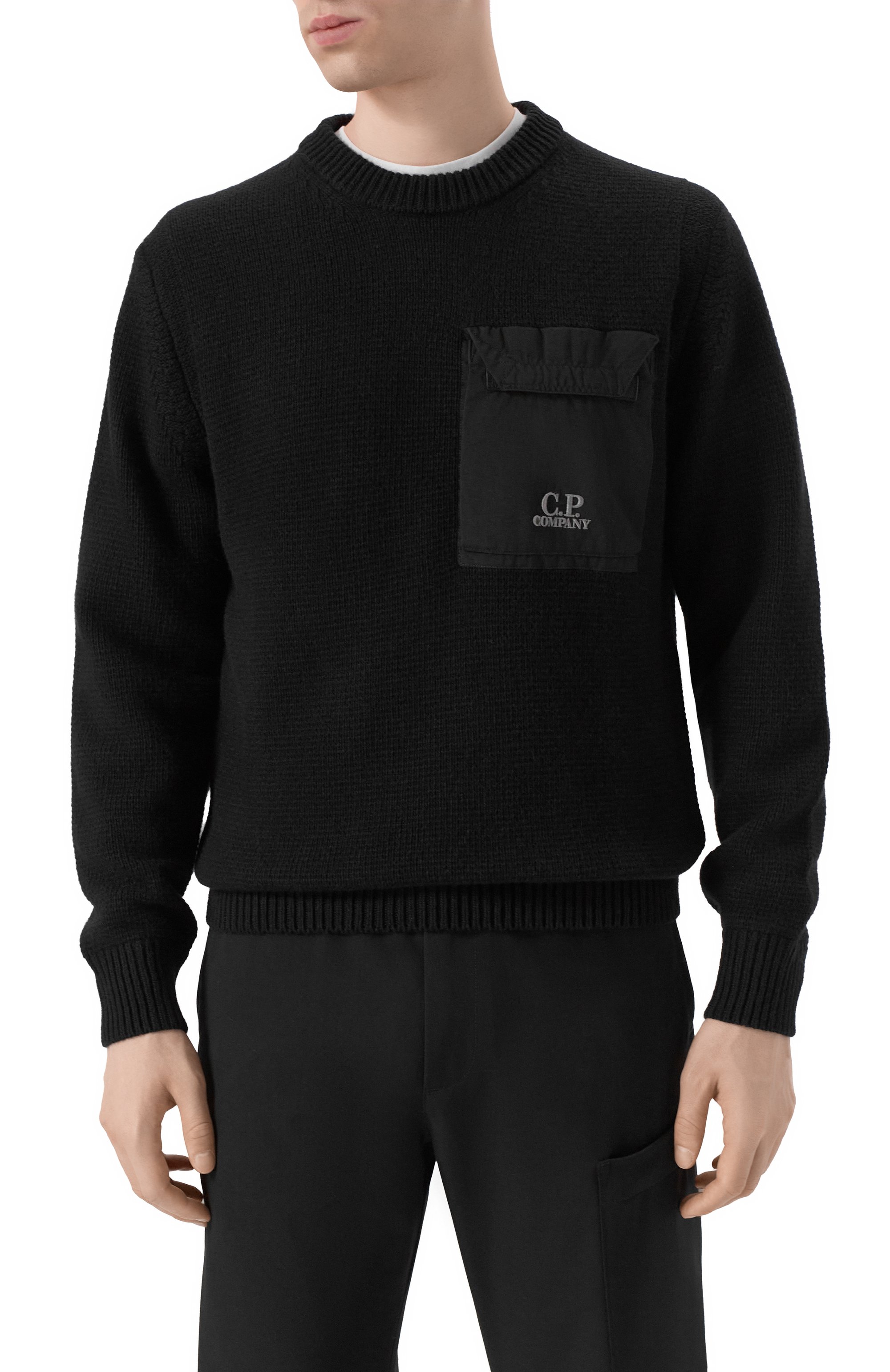 Шерстяной свитер C.P. COMPANY, арт. 19CMKN244A110149M, фото 3
