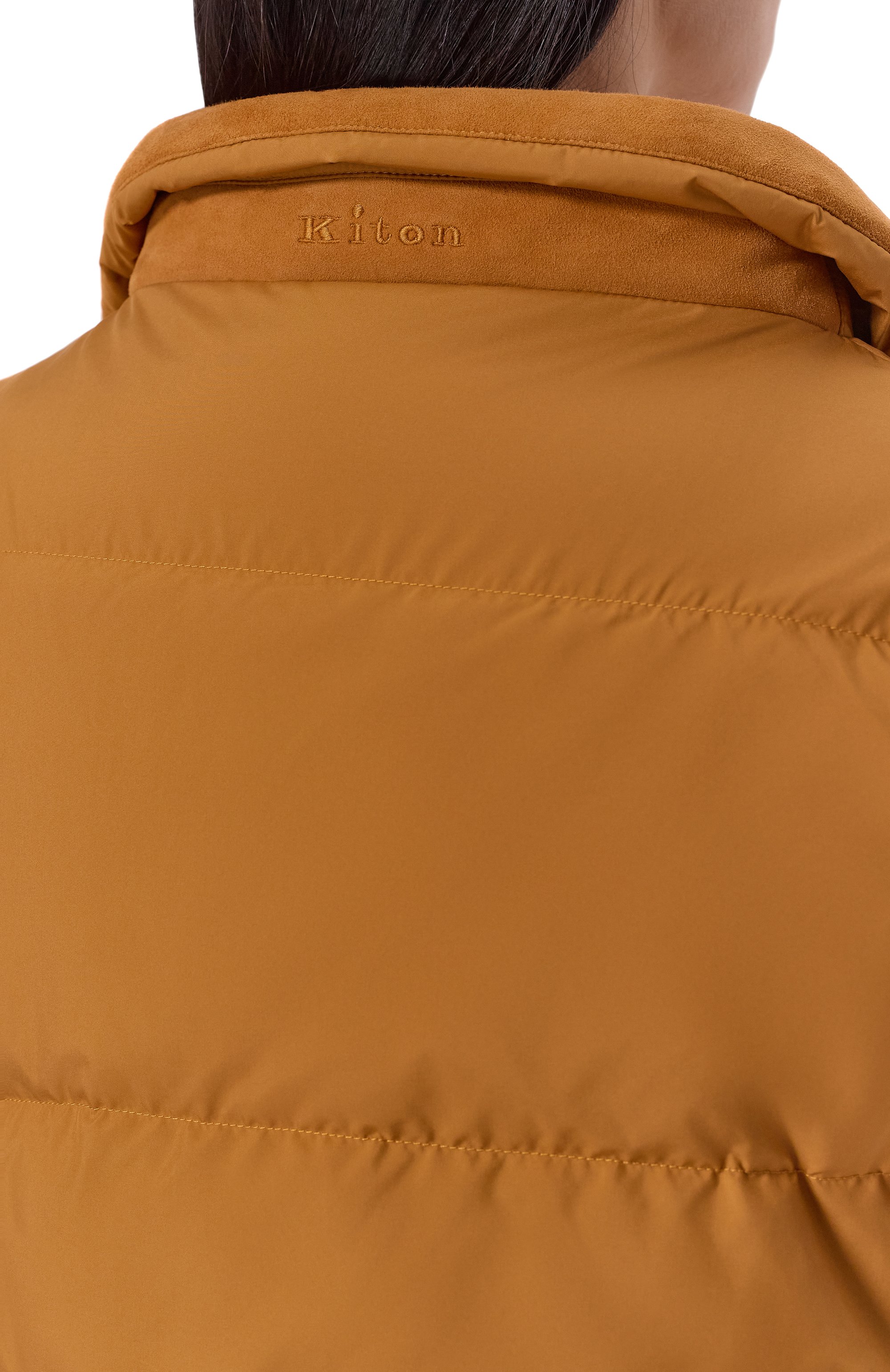 Пуховый жилет KITON коричневого цвета по цене 259500 руб., арт. D61622K0948H04, фото 5 Пуховый жилет KITON, арт. D61622K0948H04, фото 5