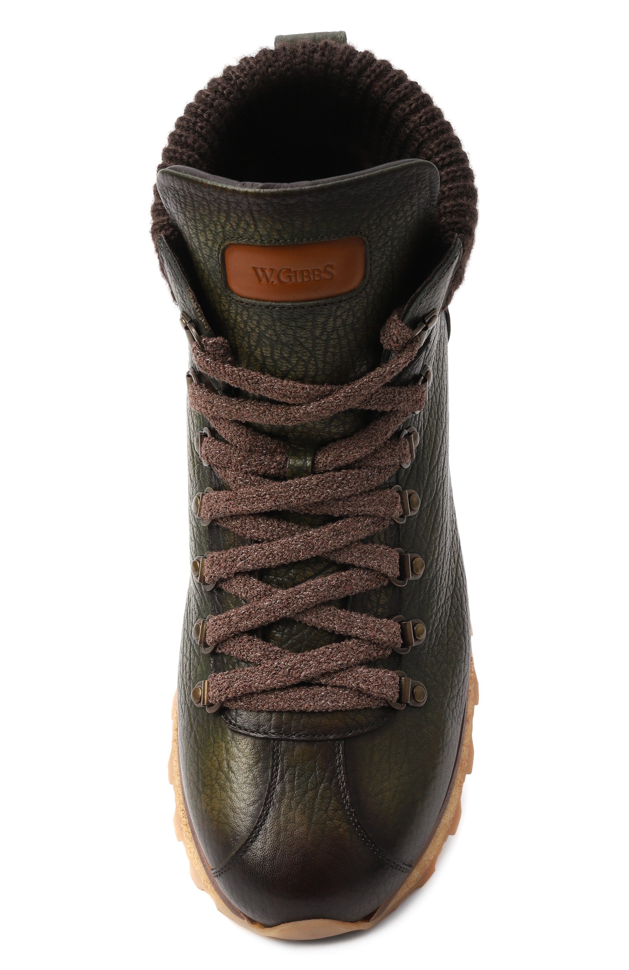 Кожаные хайкеры W.GIBBS, арт. 0998035/VIT. BANTUS/C0LLETT0 FUR, фото 6