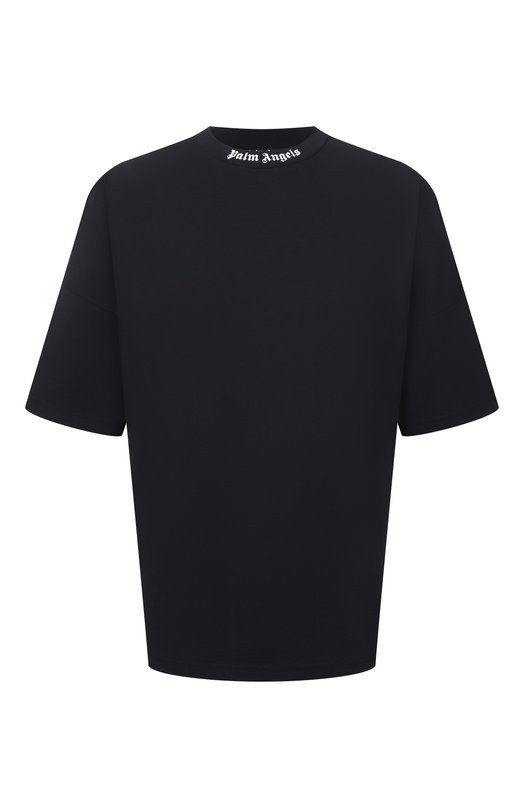Хлопковая футболка Palm Angels PMAA10BS26JER001 Чёрный PMAA10BS26JER001