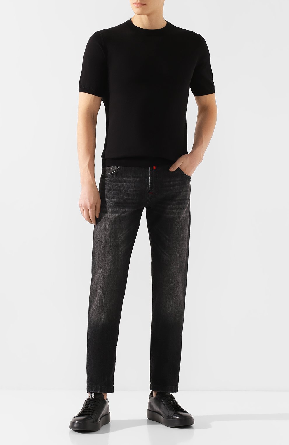 Хлопковый джемпер FIORONI черного цвета по цене 41300 руб., арт. MK20260A2, фото 2 Хлопковый джемпер FIORONI, арт. MK20260A2, фото 2