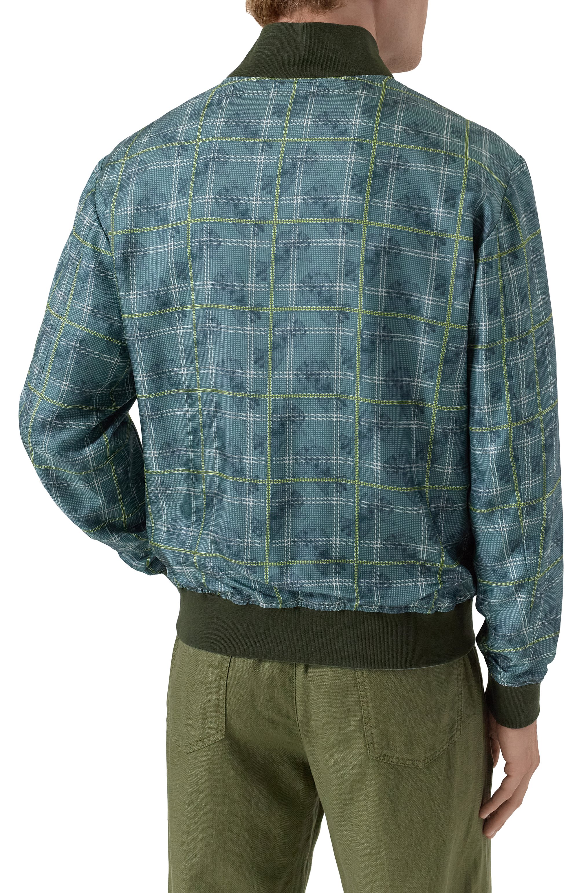 Двусторонний шелковый бомбер ZILLI, арт. B0M01CM0600V00000, фото 4