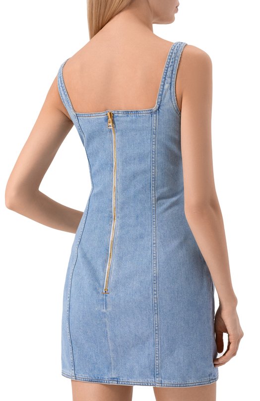 Джинсовое платье Balmain GF1R2531/DG11 Голубой  GF1R2531/DG11 Фото 3
