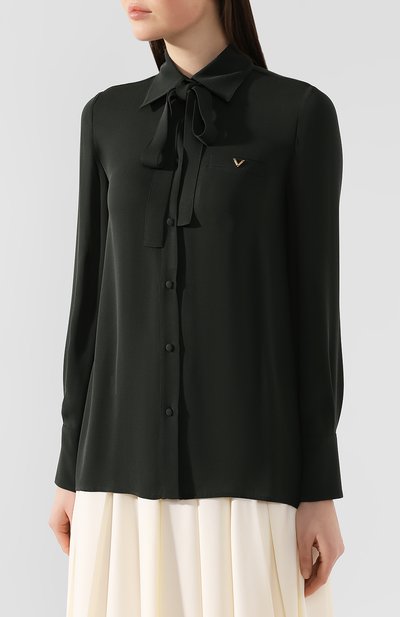 Шелковая блузка VALENTINO, арт. TB3AB16K1MH, фото 3