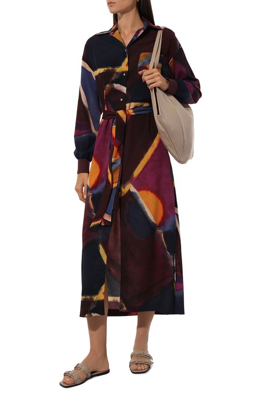 Кожаные шлепанцы Loop Elleme Бежевый, фото 2