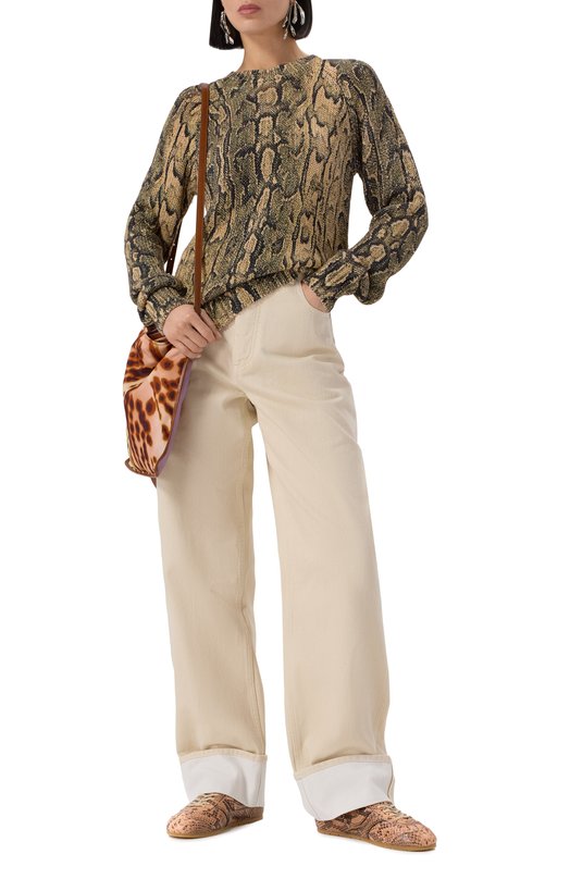 Кожаные кеды Dries Van Noten WS251-1169 Оранжевый  WS251-1169 Фото 2