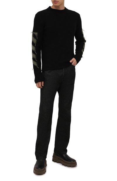 Свитер OFF-WHITE черного цвета по цене 69950 руб., арт. 0MHE088F21KNI001, фото 2 Свитер OFF-WHITE, арт. 0MHE088F21KNI001, фото 2