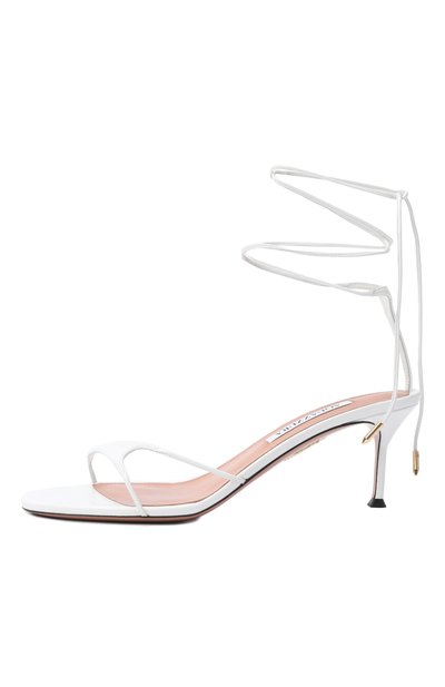 Кожаные босоножки bikini 65 AQUAZZURA, арт. BKNMIDS1-NAP-0PW, фото 4