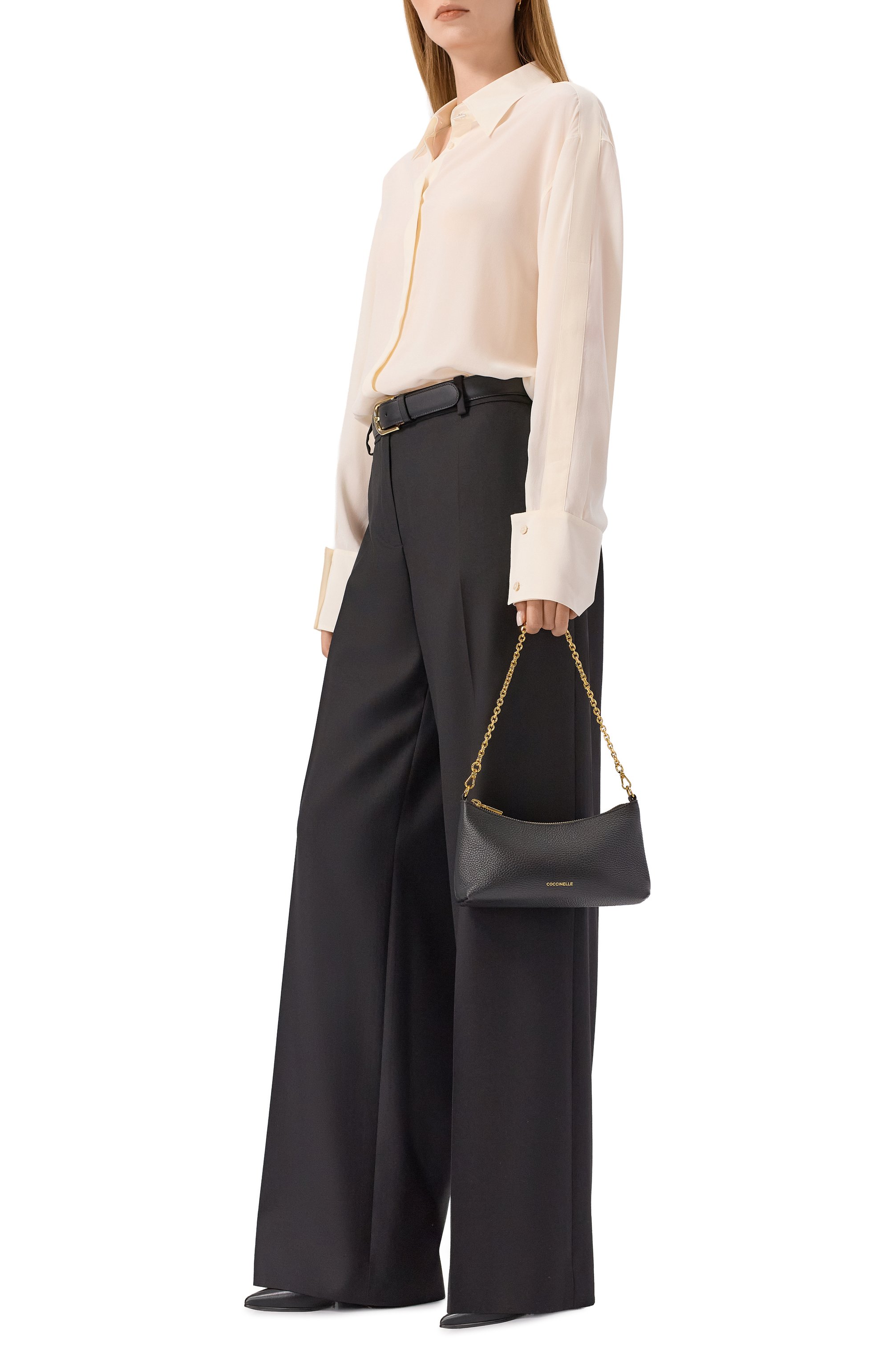 Сумка aura mini COCCINELLE черного цвета по цене 22050 руб., арт. E5QH0550101, фото 7 Сумка aura mini COCCINELLE, арт. E5QH0550101, фото 7