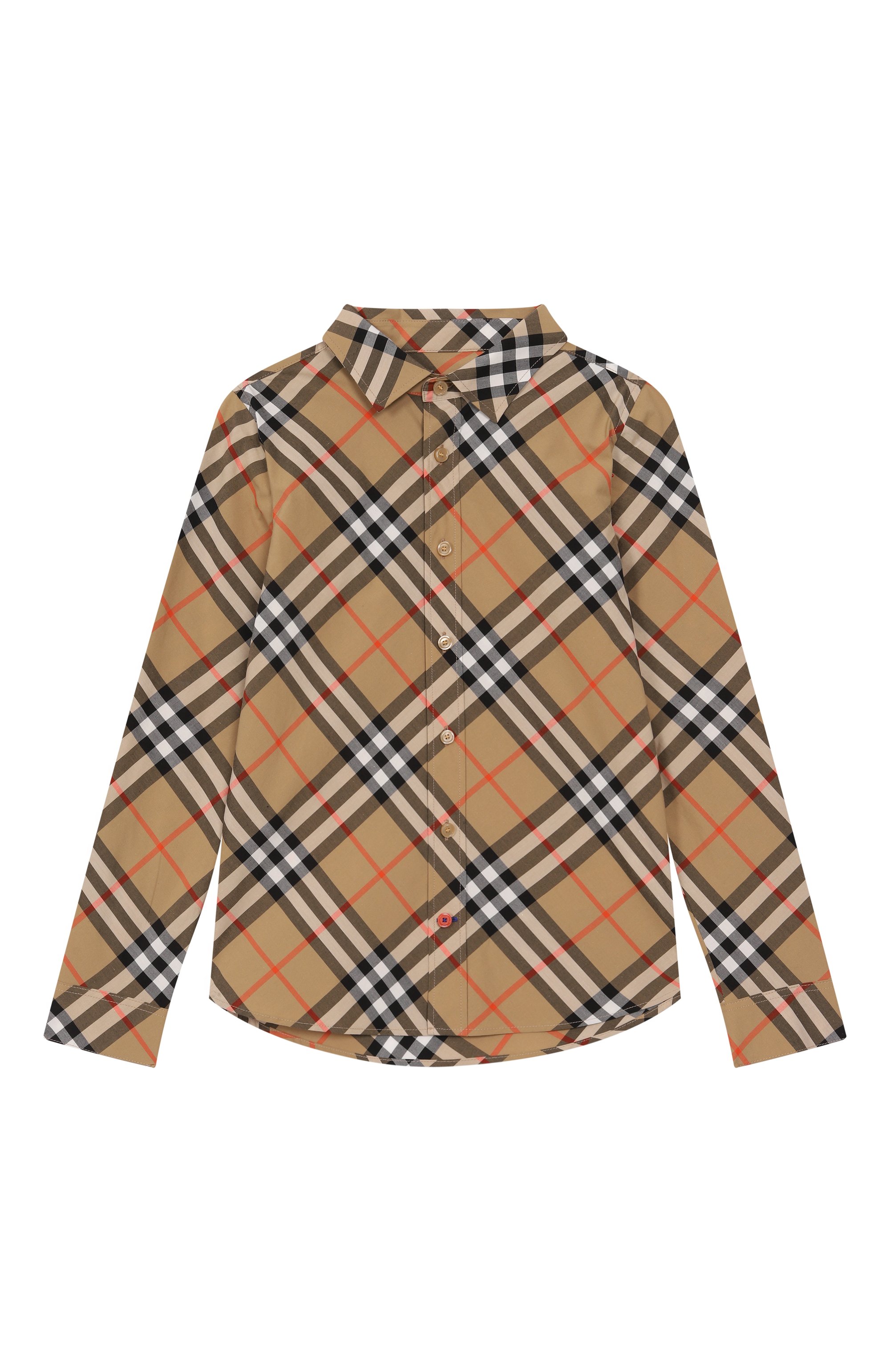 Хлопковая рубашка BURBERRY, арт. 8088966, фото 1