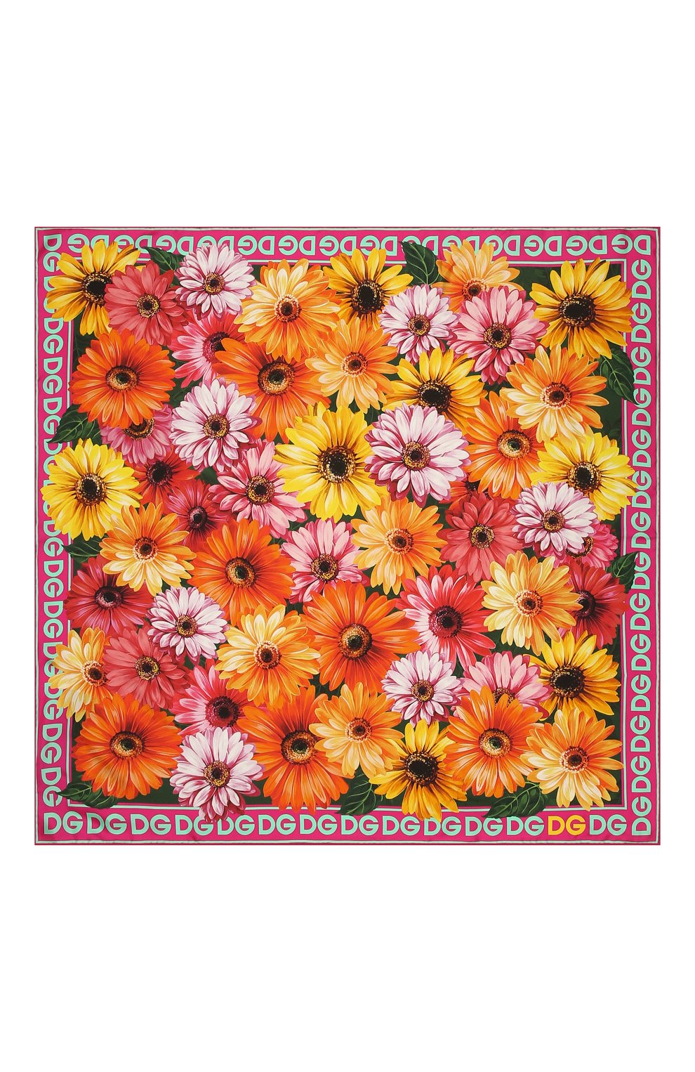 Шелковый платок DOLCE & GABBANA розового цвета по цене 38800 руб., арт. FN090R/G0TGB, фото 3 Шелковый платок DOLCE & GABBANA, арт. FN090R/G0TGB, фото 3