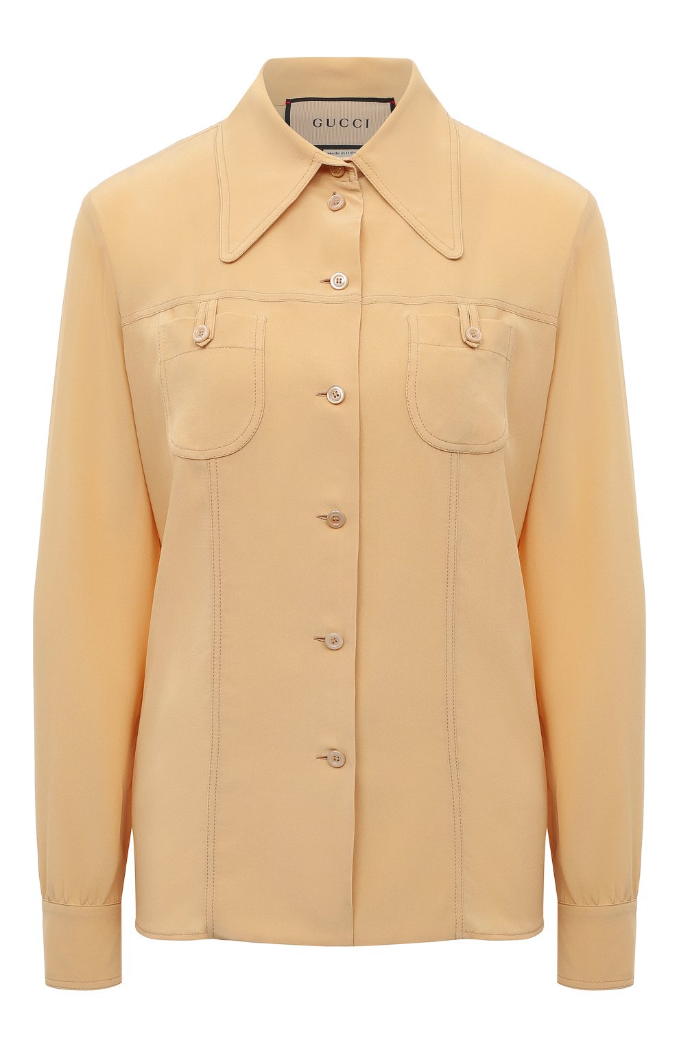 Шелковая рубашка GUCCI, арт. 654646 ZAAOG, фото 1