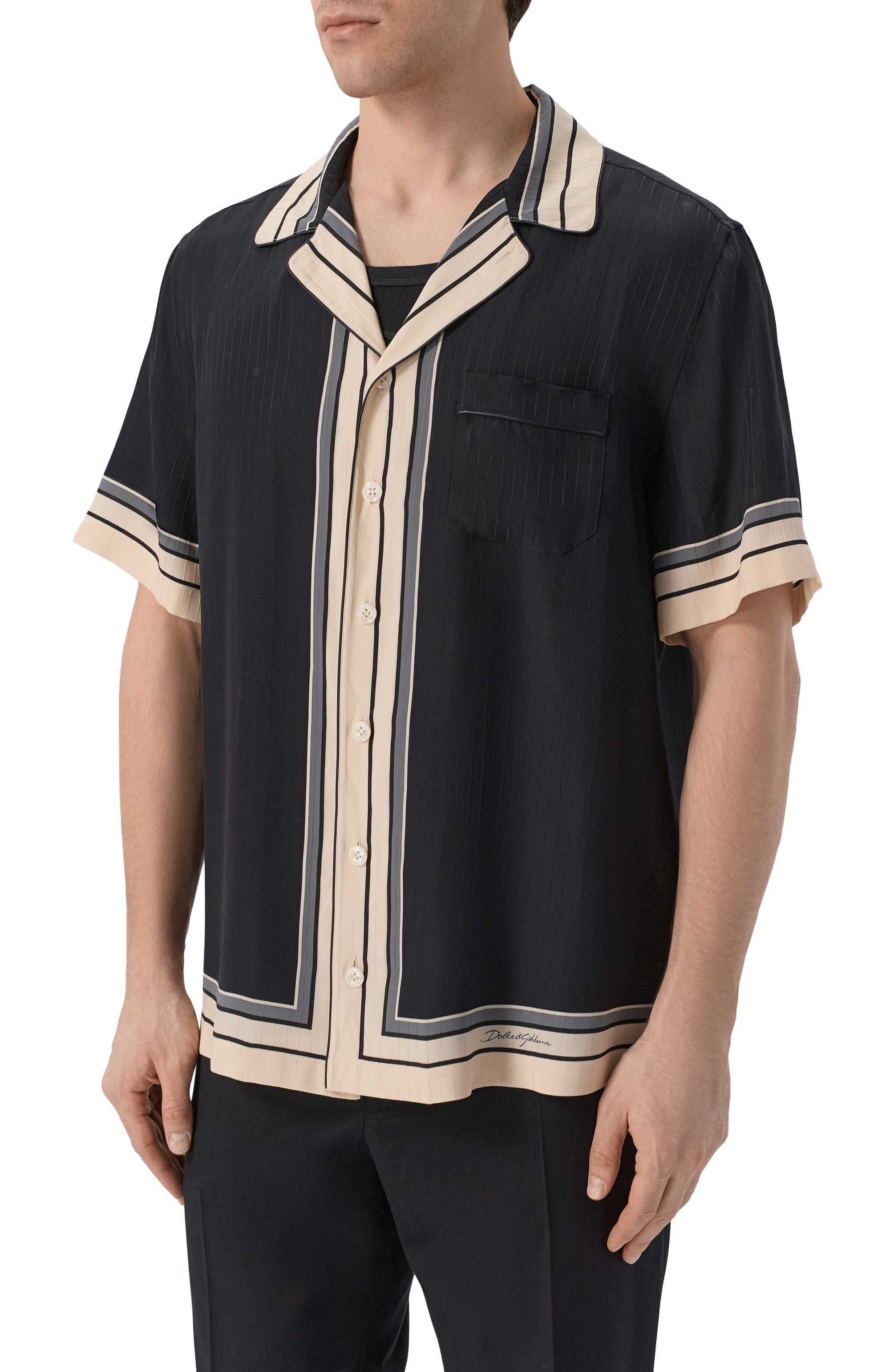 Шелковая рубашка DOLCE & GABBANA, арт. G5LH3T/HI11T, фото 3