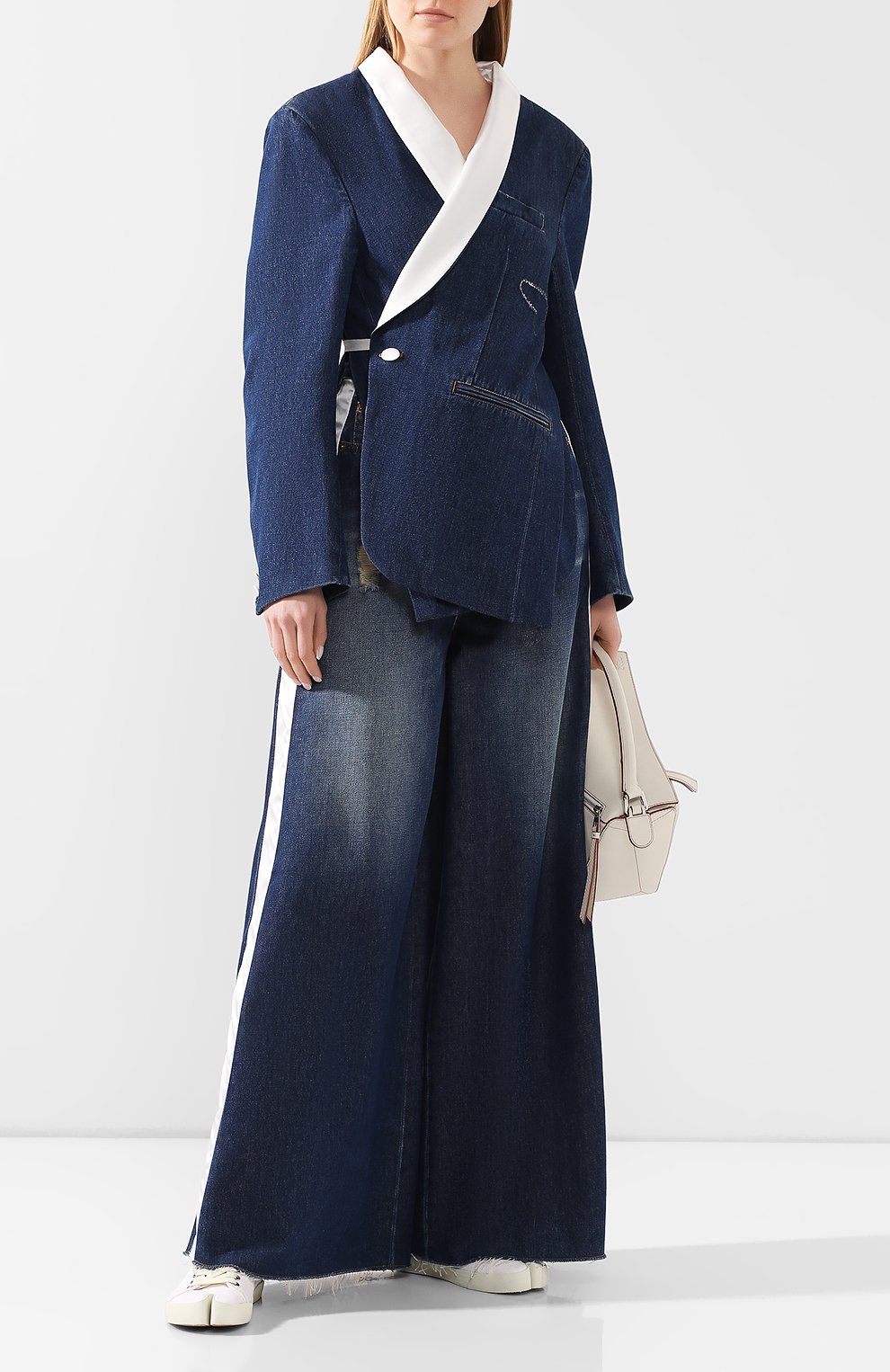 Джинсовый жакет MM6 синего цвета по цене 93000 руб., арт. S62BN0031/S30460, фото 2 Джинсовый жакет MM6, арт. S62BN0031/S30460, фото 2