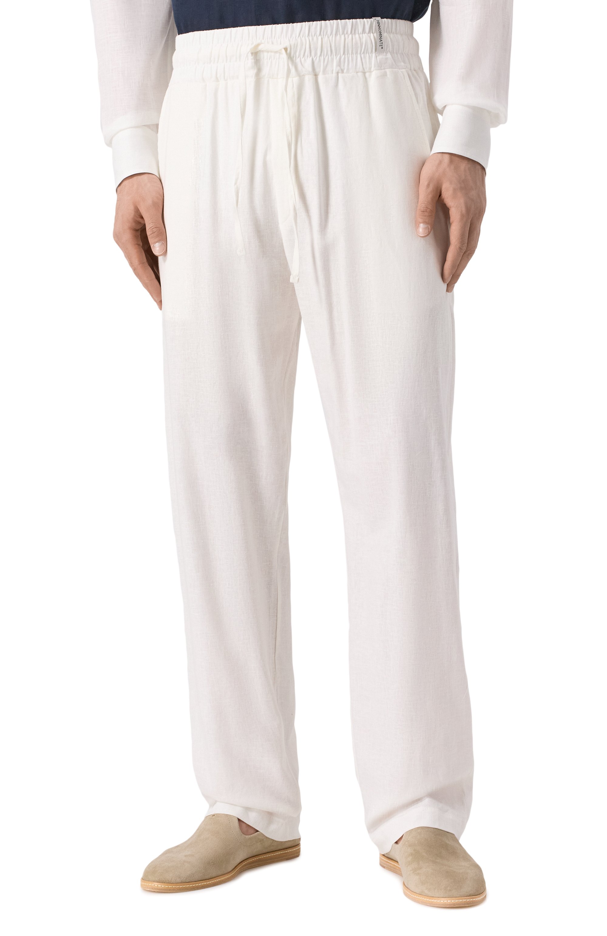 Брюки изо льна и вискозы HINNOMINATE, арт. HMABM01349, фото 3