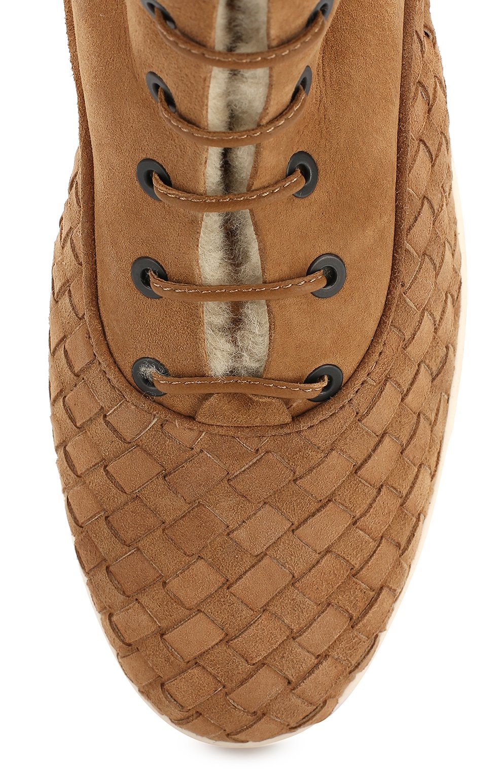 Замшевые высокие кеды на шнуровке BOTTEGA VENETA, арт. 389437/VAER1, фото 5