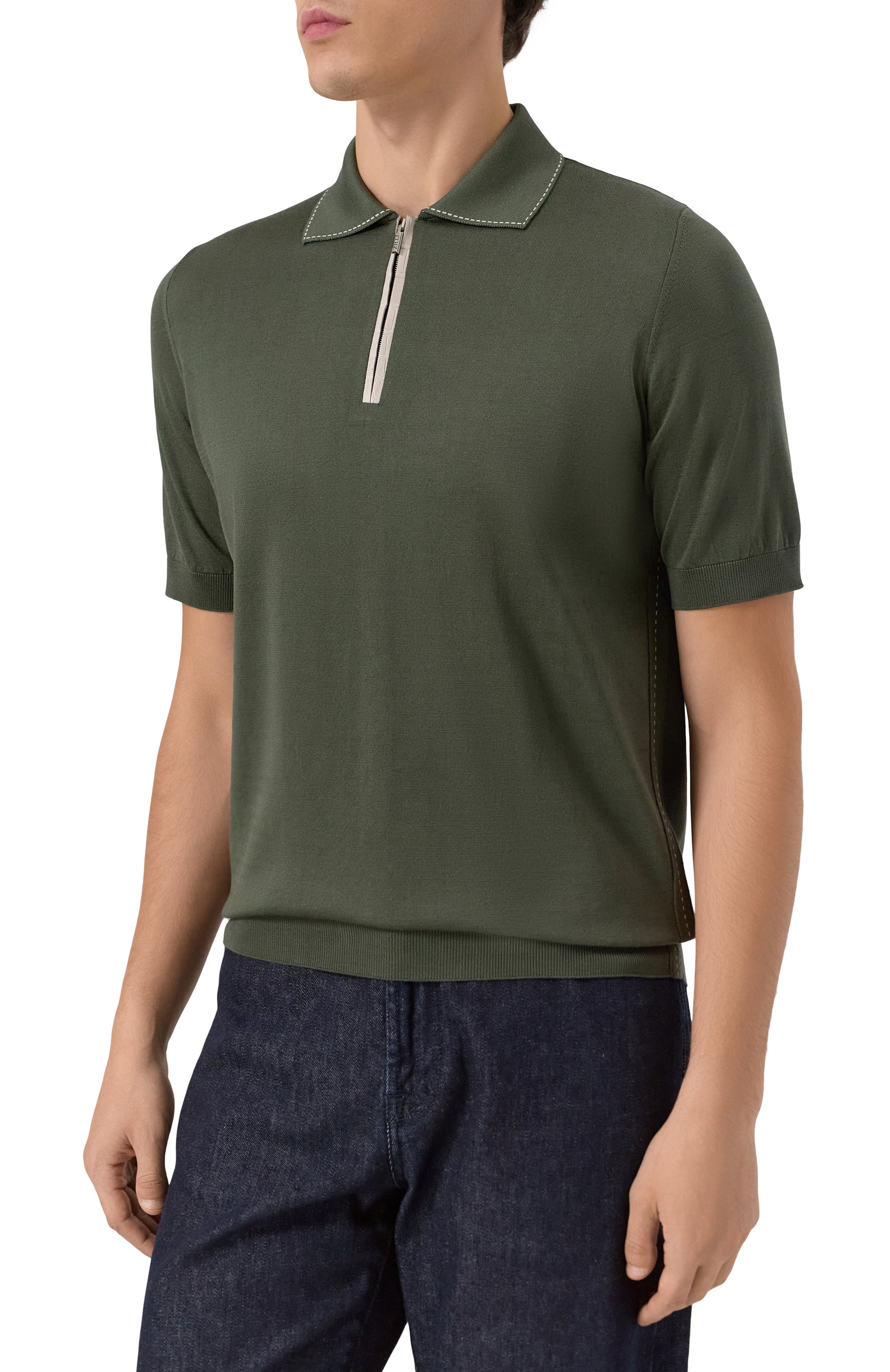 Поло из хлопка и шелка ZILLI, арт. KZP002M0143VRIS00, фото 3