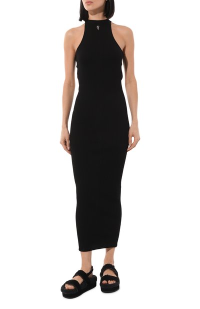 Платье из хлопка и шелка AMIRI, арт. AWDRCA1012, фото 3