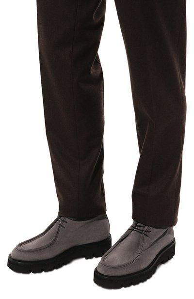 Замшевые ботинки BARRETT темно-серого цвета по цене 56700 руб., арт. 222U007.10, фото 3 Замшевые ботинки BARRETT, арт. 222U007.10, фото 3