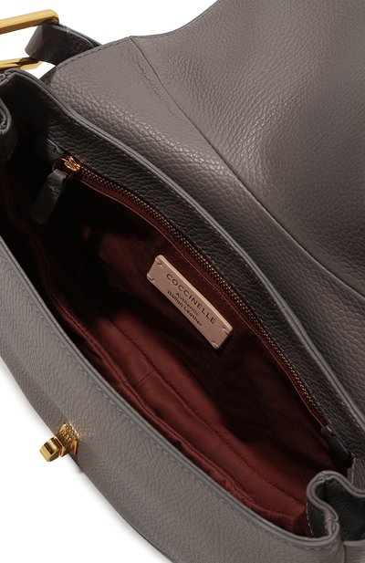 Сумка magie soft medium COCCINELLE серого цвета по цене 42700 руб., арт. E1PQR180301, фото 5 Сумка magie soft medium COCCINELLE, арт. E1PQR180301, фото 5