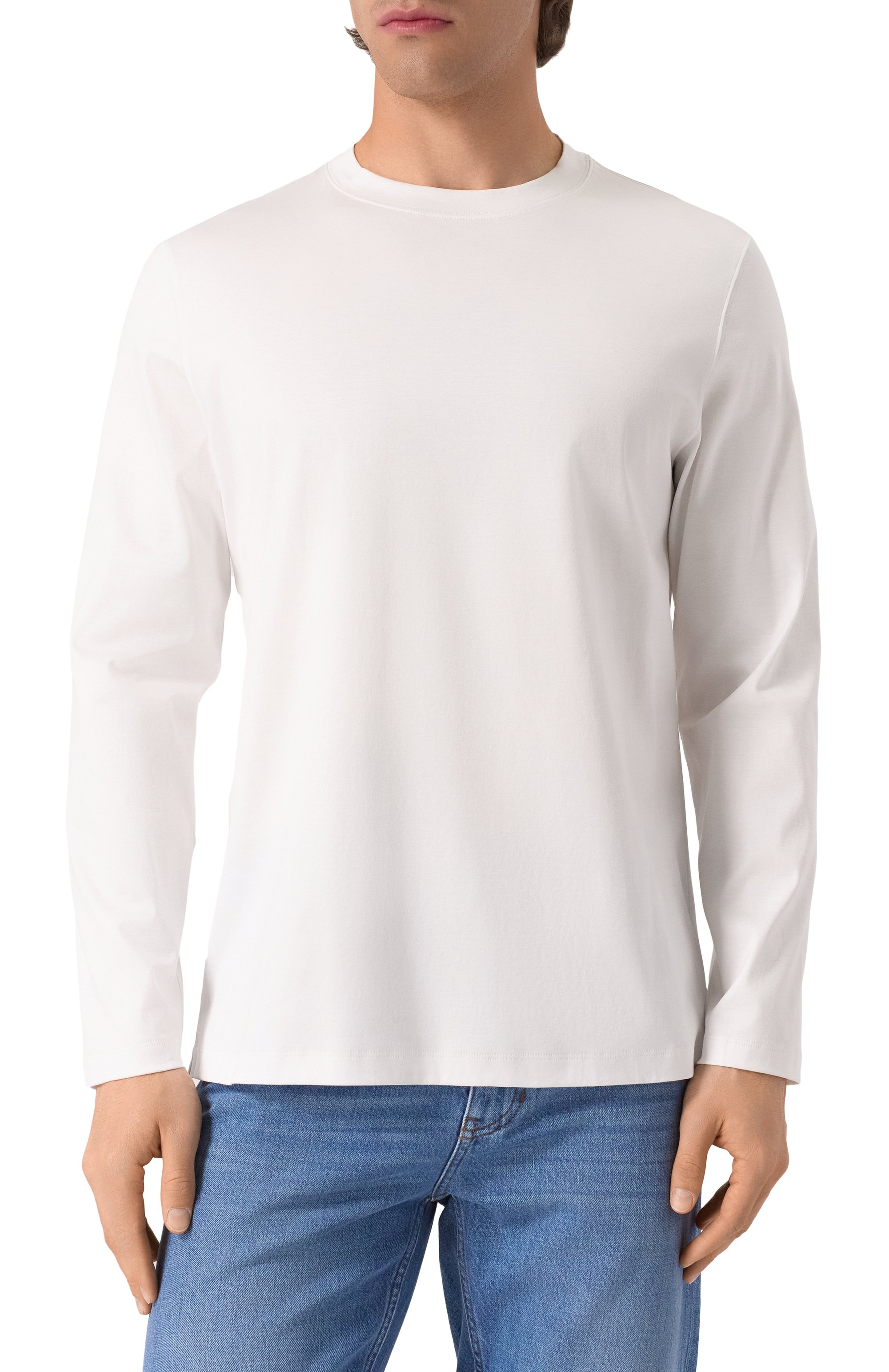 Хлопковый лонгслив BRUNELLO CUCINELLI, арт. M0B137407, фото 3