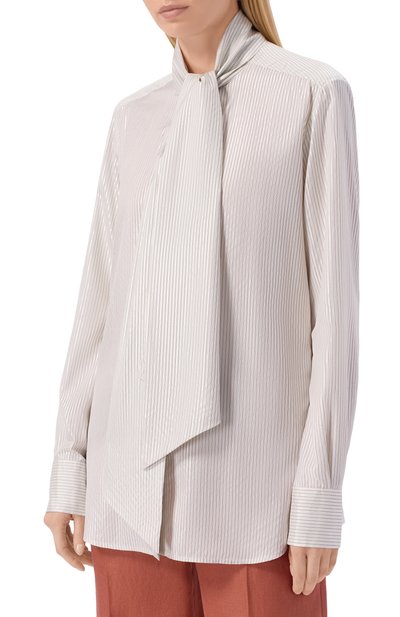 Шелковая блузка KITON, арт. D38455K0973G, фото 3