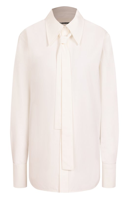 Хлопковая рубашка Jil Sander J03DL0196-J45002 Кремовый J03DL0196-J45002