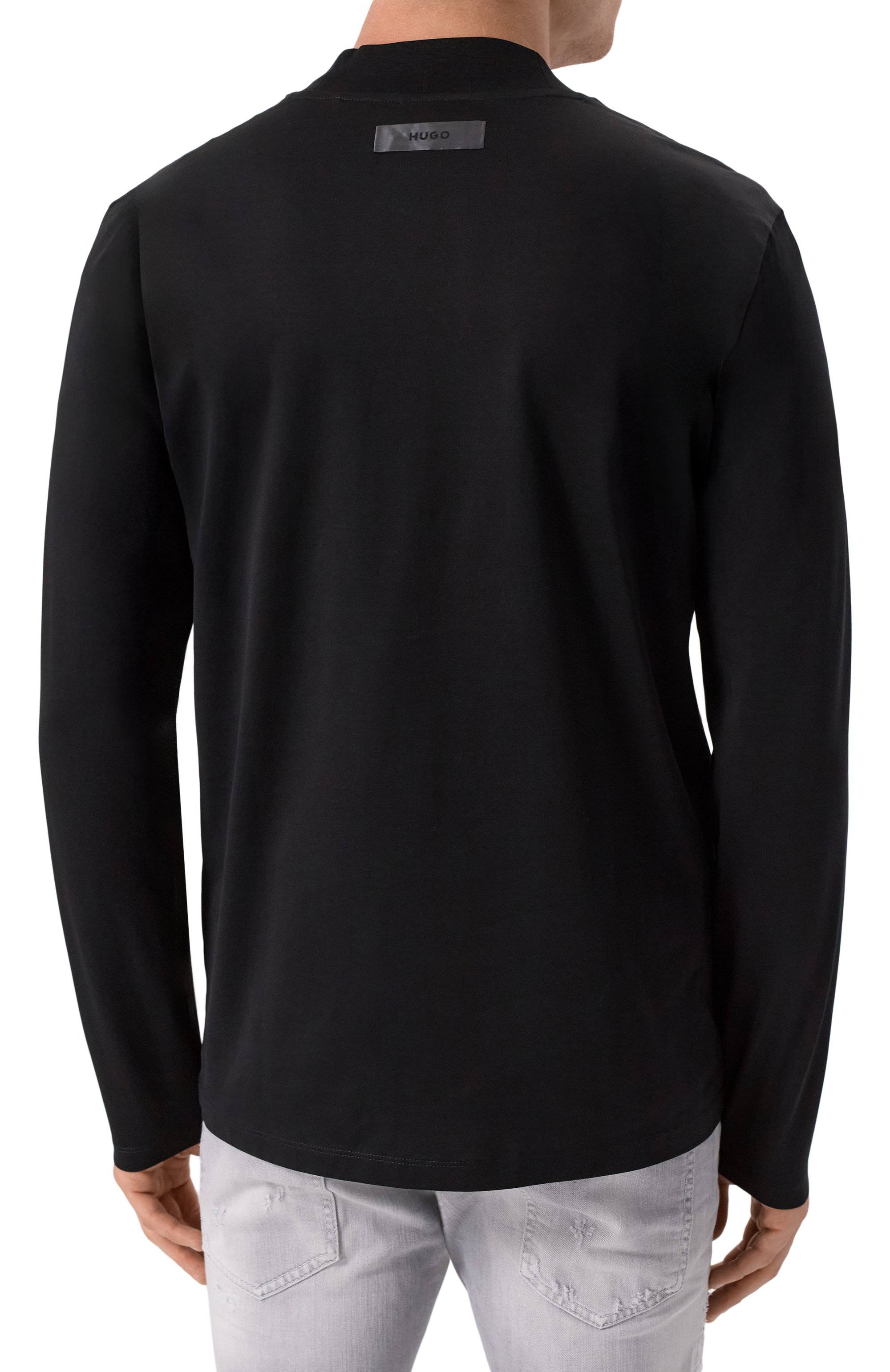 Хлопковый лонгслив HUGO, арт. 50544281, фото 4