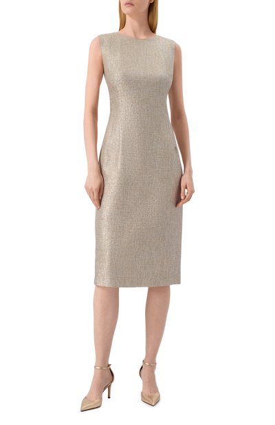 Платье с отделкой пайетками KITON, арт. D37338K0943E01, фото 3