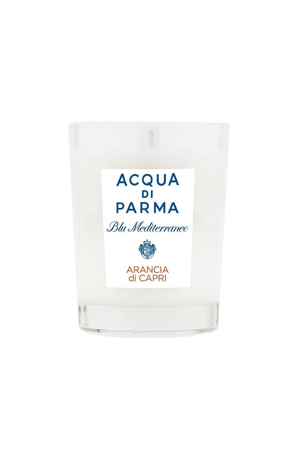 Свеча парфюмированная arancia du capri ACQUA DI PARMA бесцветного цвета по цене 5100 руб., арт. 62005, фото 1 Свеча парфюмированная arancia du capri ACQUA DI PARMA, арт. 62005, фото 1