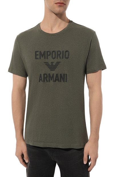 Хлопковая футболка EMPORIO ARMANI, арт. 211818/4R485, фото 3