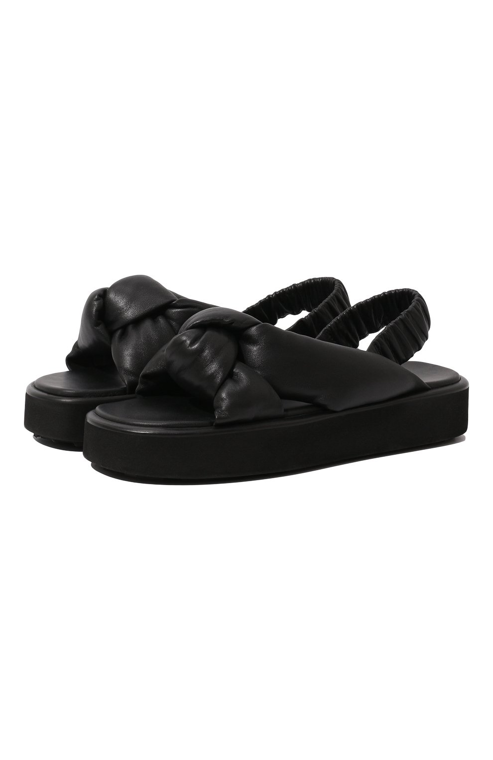 Кожаные сандалии MIU MIU, арт. 5X452D-LZK-F0002-040, фото 1