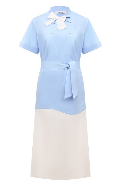 Хлопковое платье VIKA 2.0 голубого цвета по цене 63720 руб., арт. S23-13130-4010, фото 1 Хлопковое платье VIKA 2.0, арт. S23-13130-4010, фото 1